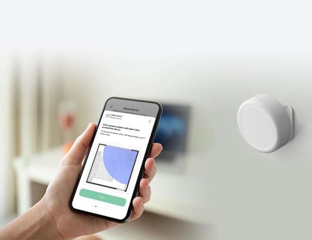 Pairing the Seenyor sensor with the app during self-install