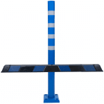 Blue Bollards & Wheel Stops