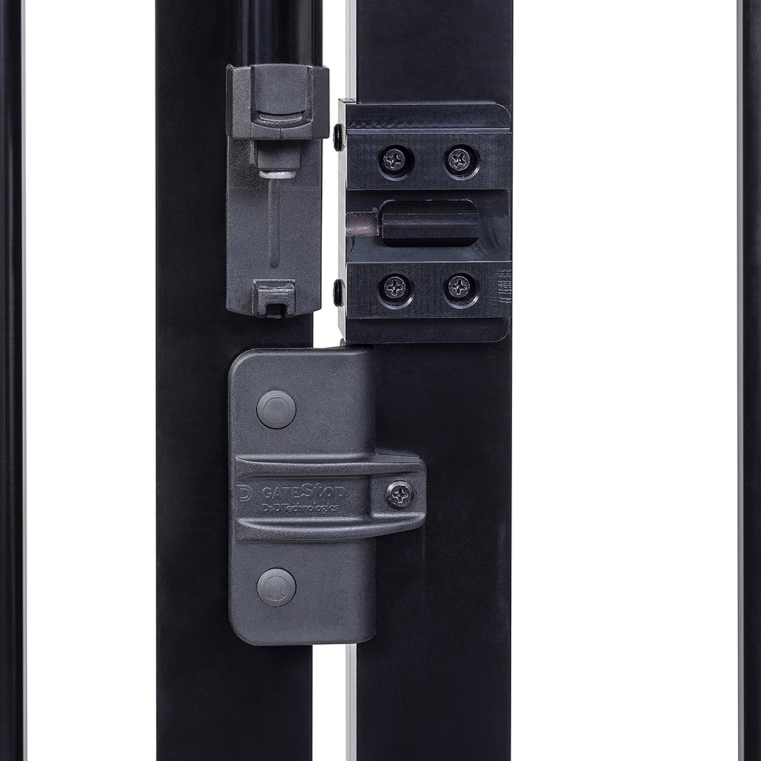 AccessLatch MK II Anodise Aluminium Mounting Bracket and GateStop