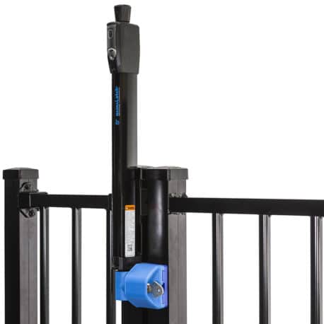 AccessLatch and MagnaLatch mounted on fence
