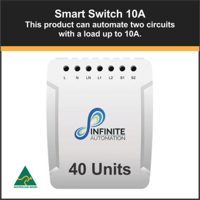 Smart Home Automation Smart Switch 10 Amp 40 Units