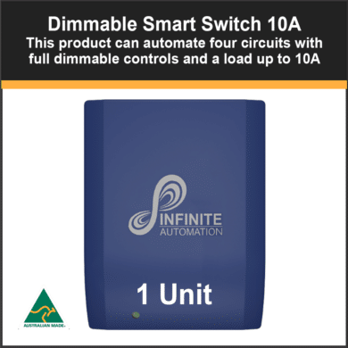 Infinite Automation Dimmable Smart Switch 10 Amp 1 Unit