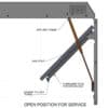 Robust Anti-Vandal TV Enclosure Side Elevation
