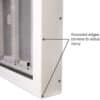 Robust Anti-Vandal TV Enclosure Anti-Tamper Fixings